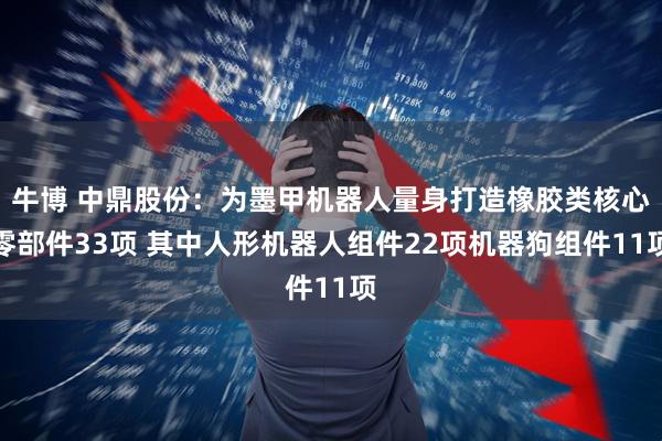 牛博 中鼎股份：为墨甲机器人量身打造橡胶类核心零部件33项 其中人形机器人组件22项机器狗组件11项
