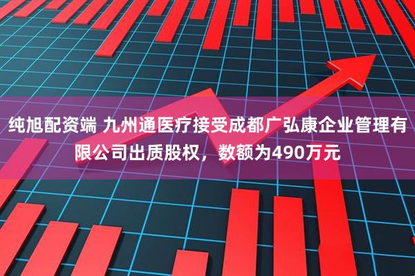 纯旭配资端 九州通医疗接受成都广弘康企业管理有限公司出质股权，数额为490万元