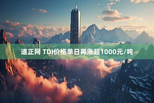 道正网 TDI价格单日再涨超1000元/吨