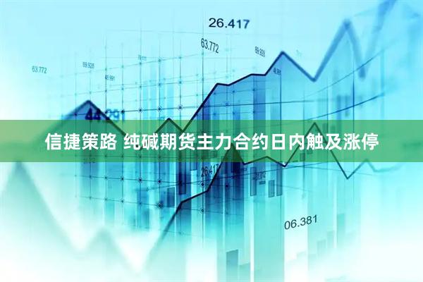 信捷策路 纯碱期货主力合约日内触及涨停