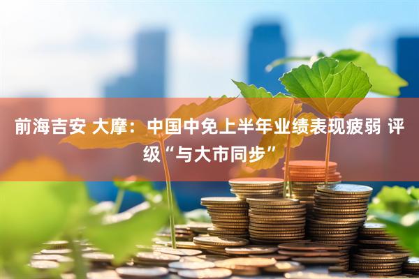 前海吉安 大摩：中国中免上半年业绩表现疲弱 评级“与大市同步”