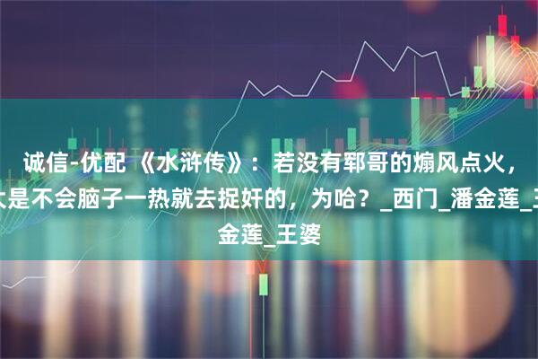 诚信-优配 《水浒传》：若没有郓哥的煽风点火，武大是不会脑子一热就去捉奸的，为哈？_西门_潘金莲_王婆