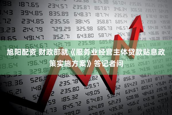 旭阳配资 财政部就《服务业经营主体贷款贴息政策实施方案》答记者问